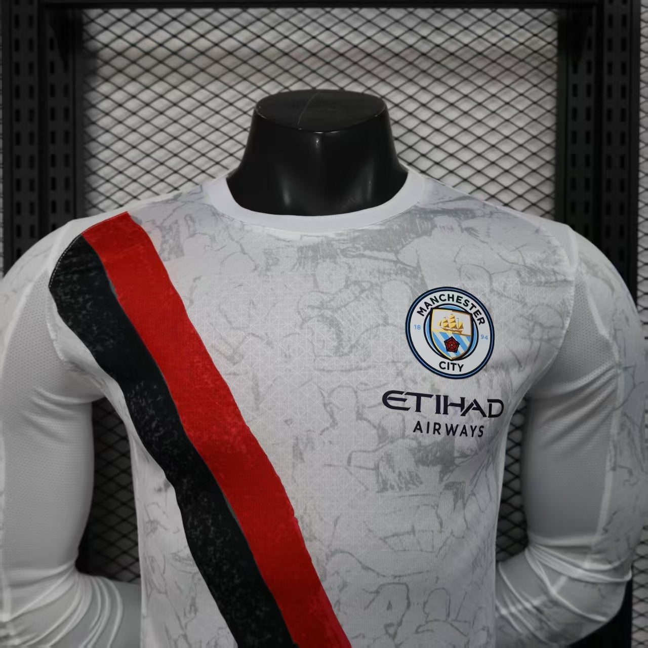 Manchester City Home Shirt Long Sleeve 25/26 Player Version