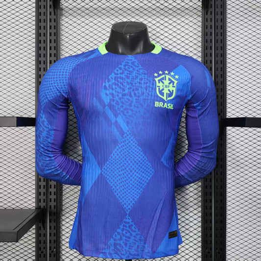 Brazil Away Long Sleeve Jersey 25/26 Player Version