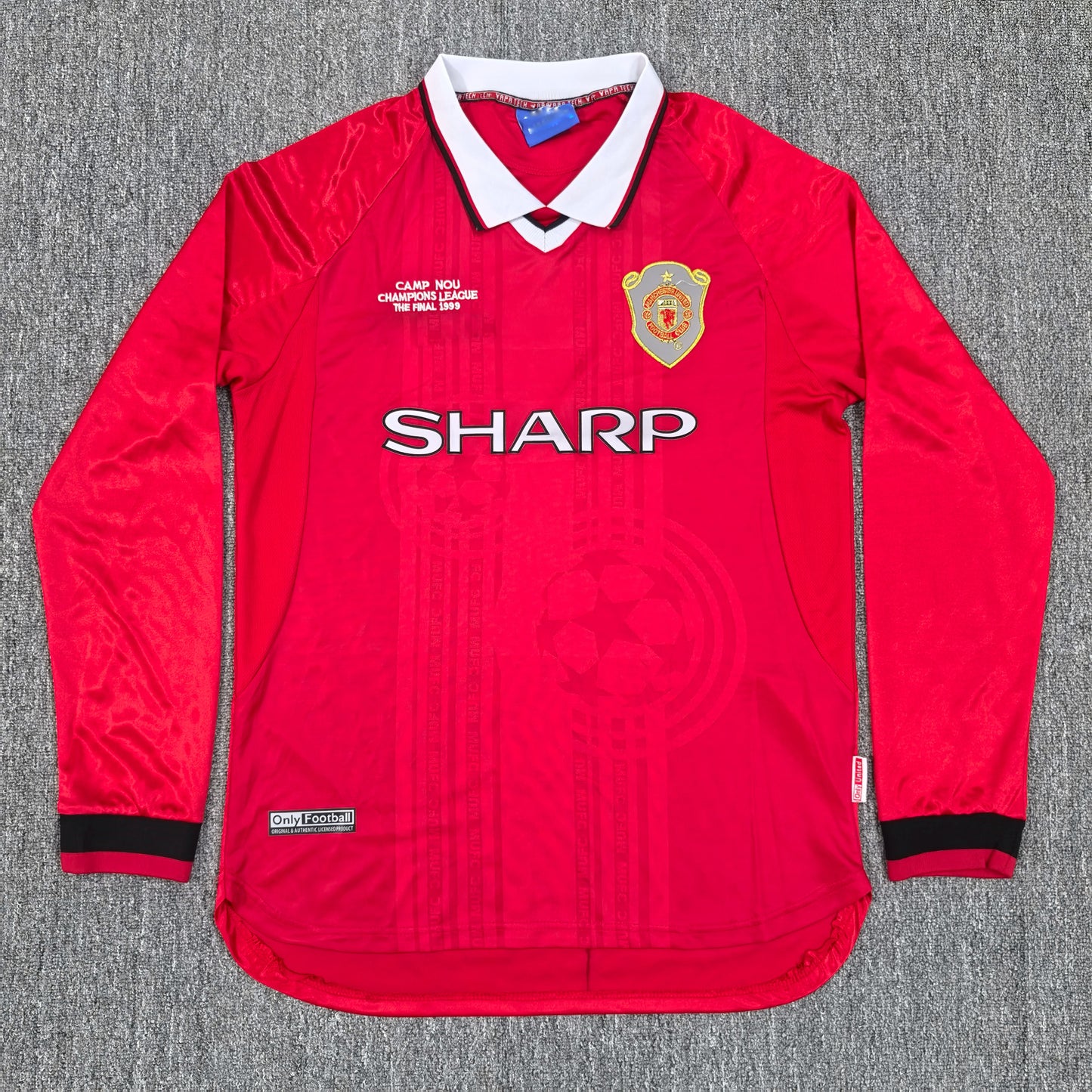 Maillot Manchester United Retro Manches Longues 99/00